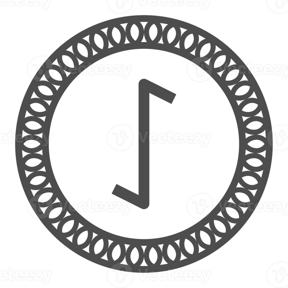 Runic alphabets icon with traditional pattern circle. Runes symbol graphic. Ancient norse. png