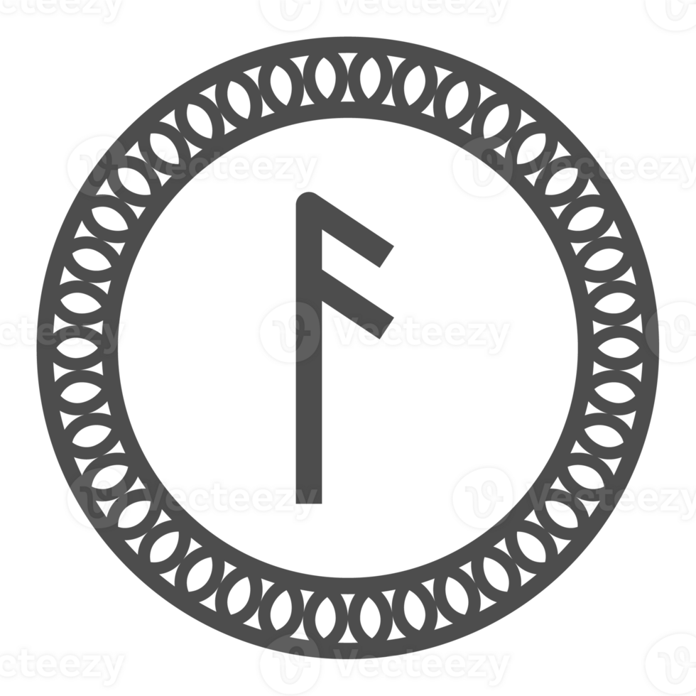 Runic alphabets icon with traditional pattern circle. Runes symbol graphic. Ancient norse. png