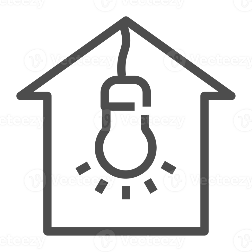 Smart home technology line icon. Home equipment  object symbol. png