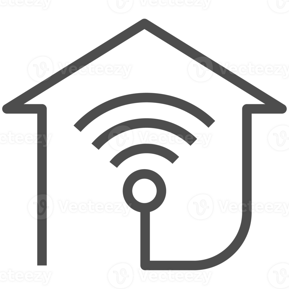Smart home technology line icon. Home equipment  object symbol. png