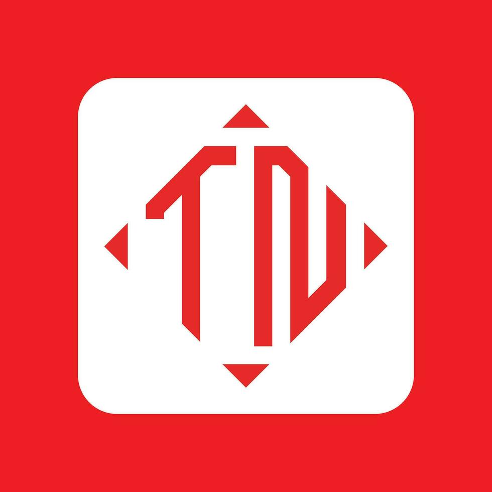 Creative simple Initial Monogram TN Logo Designs. vector