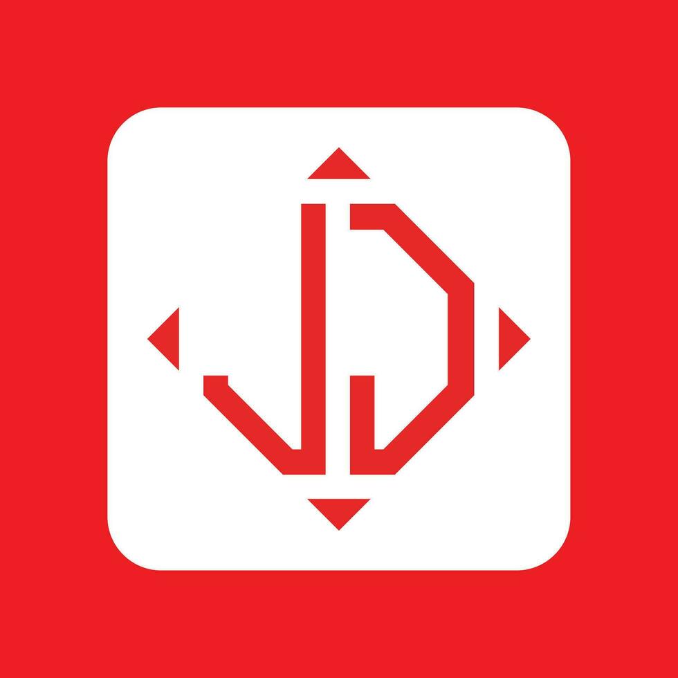 Creative simple Initial Monogram JJ Logo Designs. vector