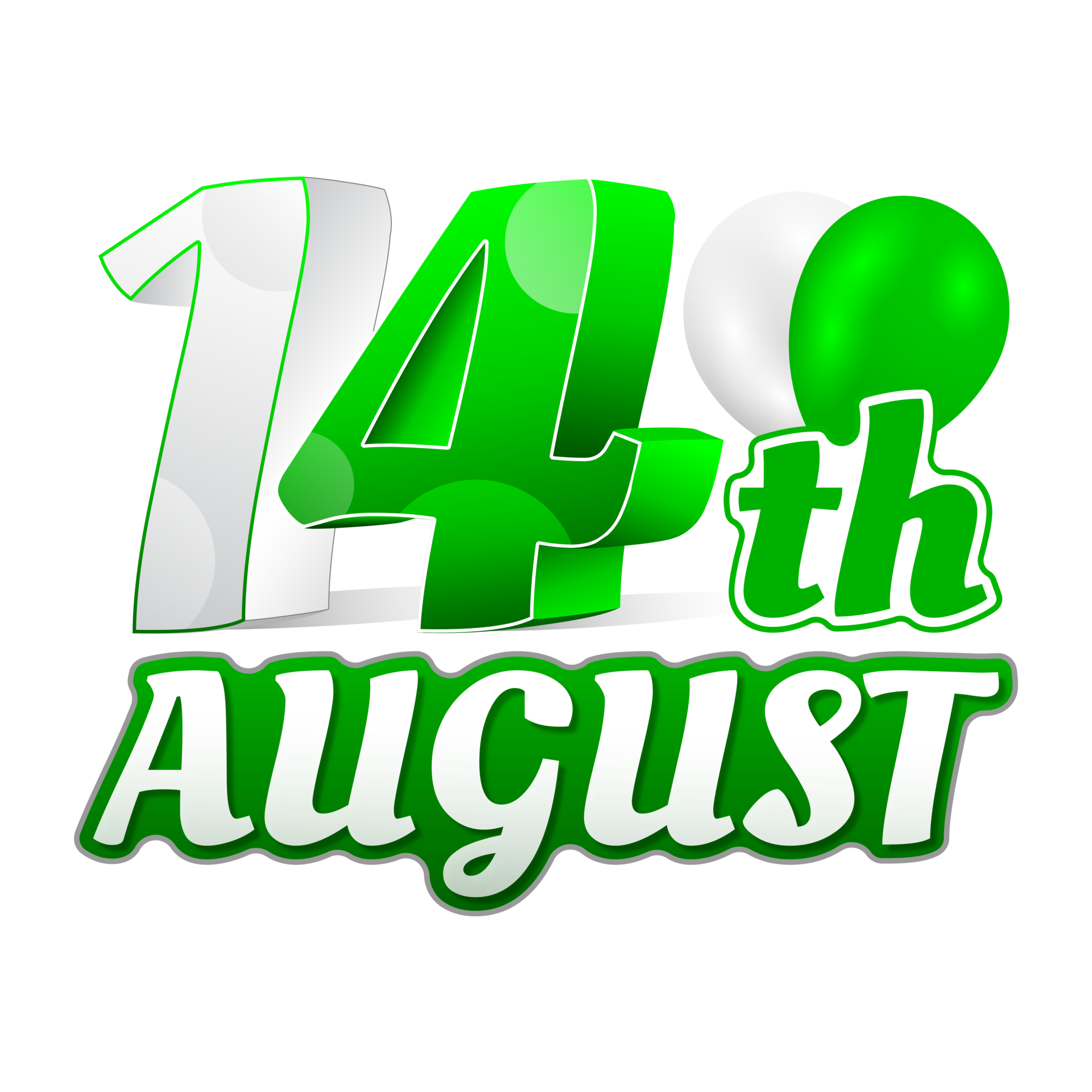 14th August Or Independence Day Of Pakistan 75th Celebration 26973874 PNG