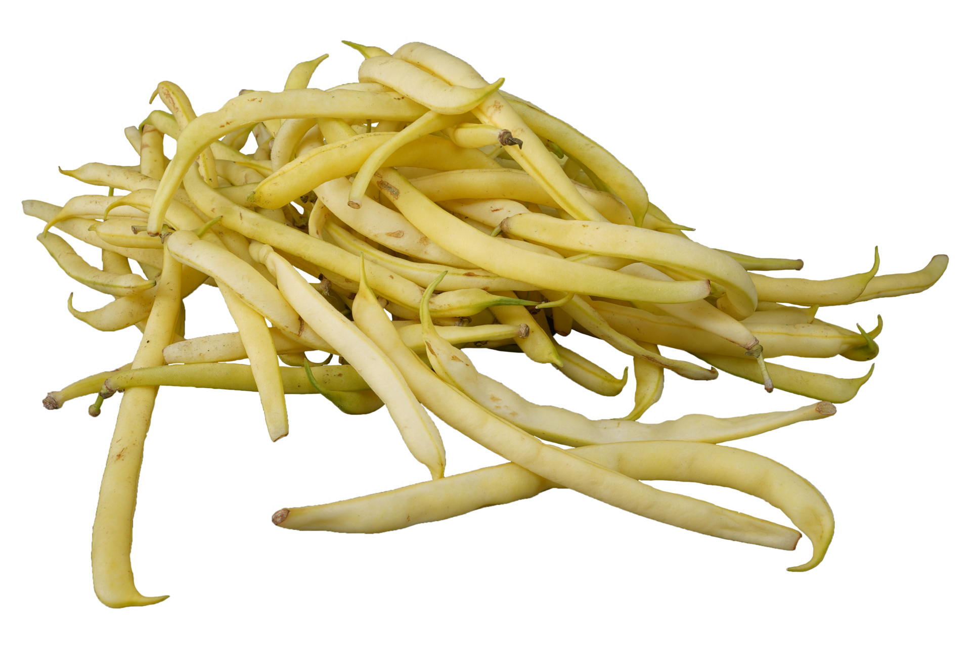 Yellow string beans. French beans. Yellow beans without background