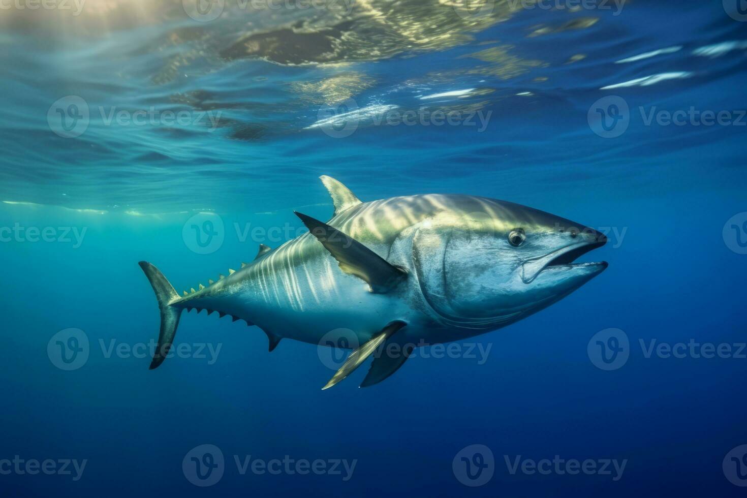 Tuna in nature, national geography, Wide life animals. AI Generated. photo