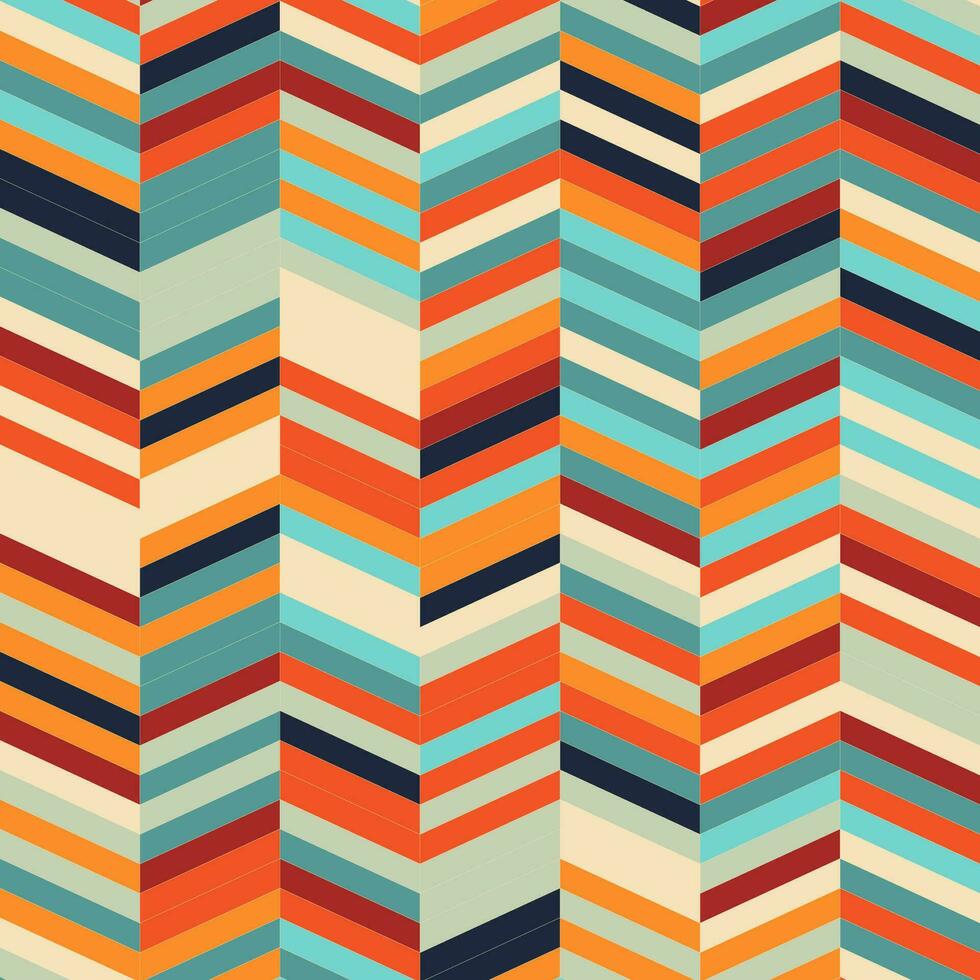 retro herringbone style pattern design vector