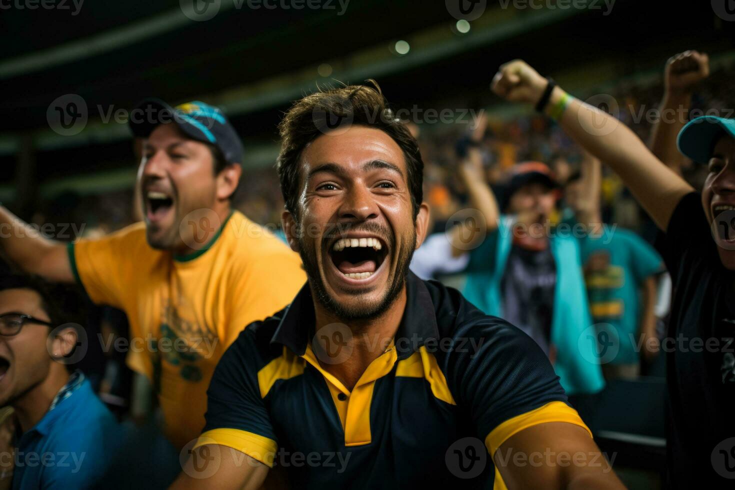 Cricket aficionados ecstatic as their team clinches a T20 match photo