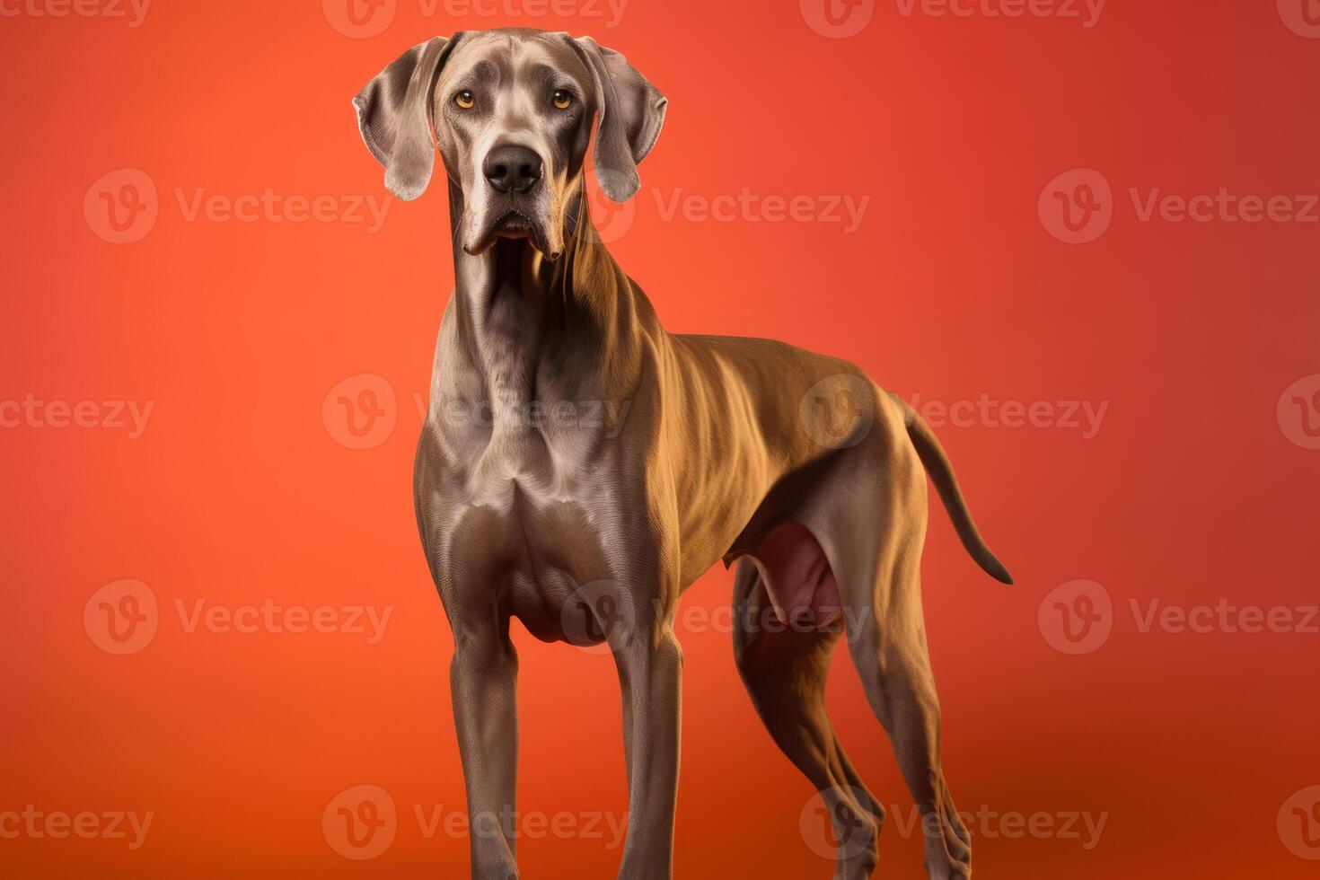 Cute Great Dane in nature, national geography, Wide life animals. AI Generated. photo