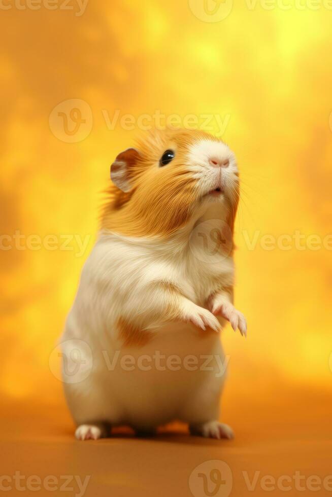 Very cute baby Guinea pig in nature, national geography, Wide life animals. AI Generated. photo