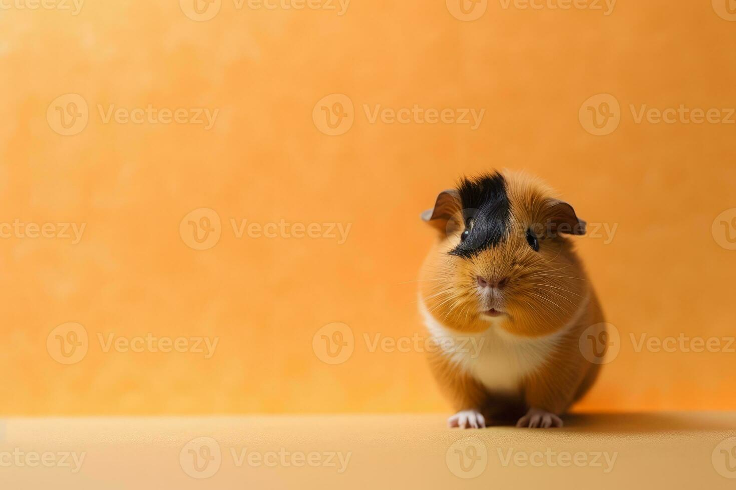 Very cute Guinea pig in nature, national geography, Wide life animals. AI Generated. photo