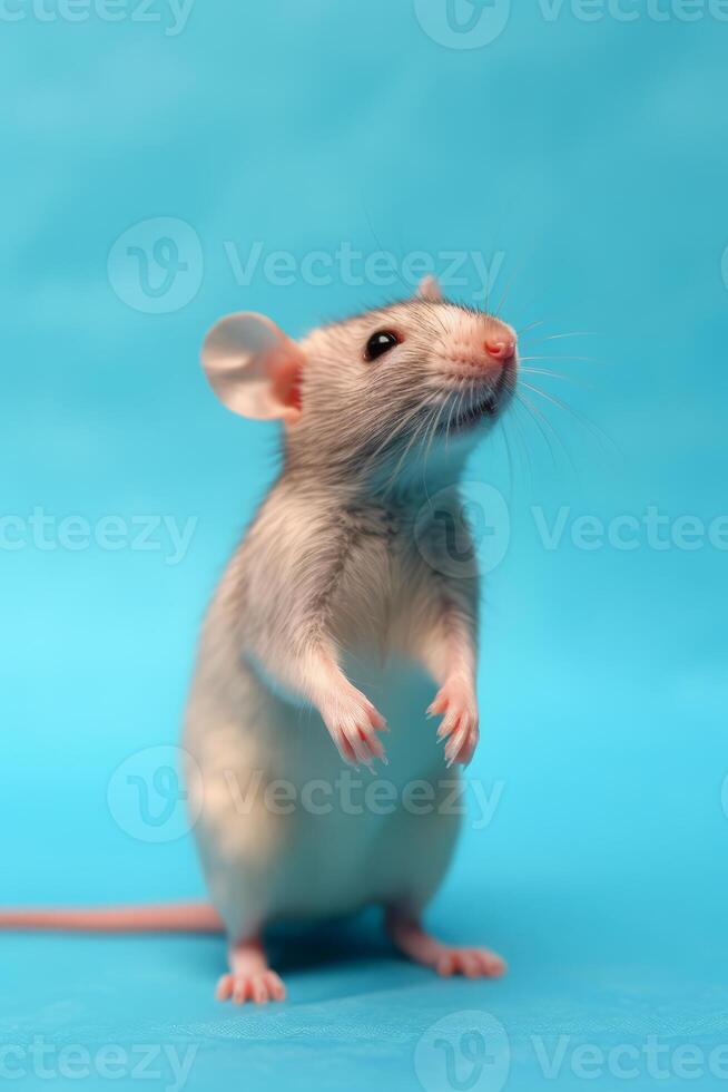 Very cute Rat in nature, national geography, Wide life animals. AI Generated. photo