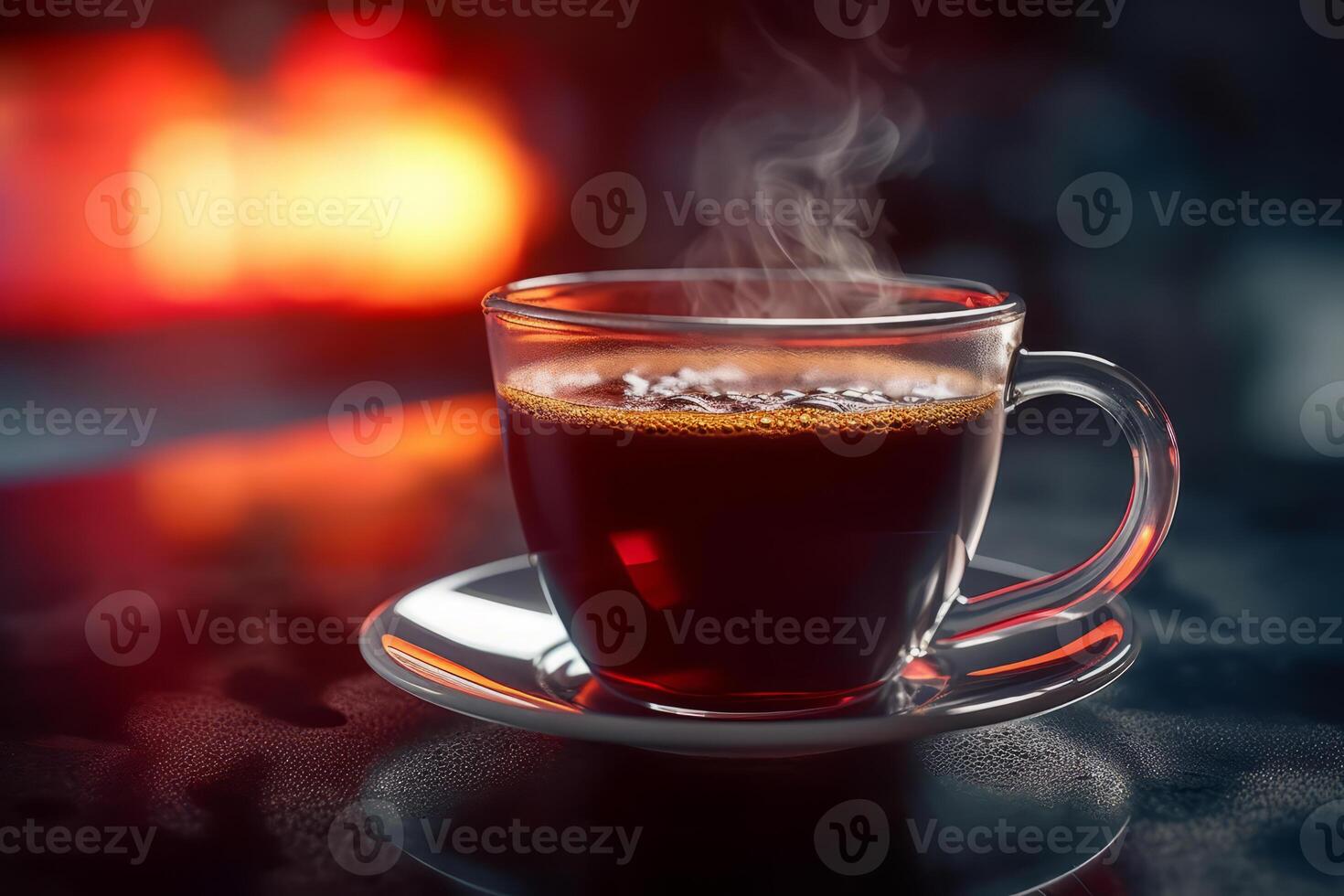 Close-up Americano, Coffee. . photo