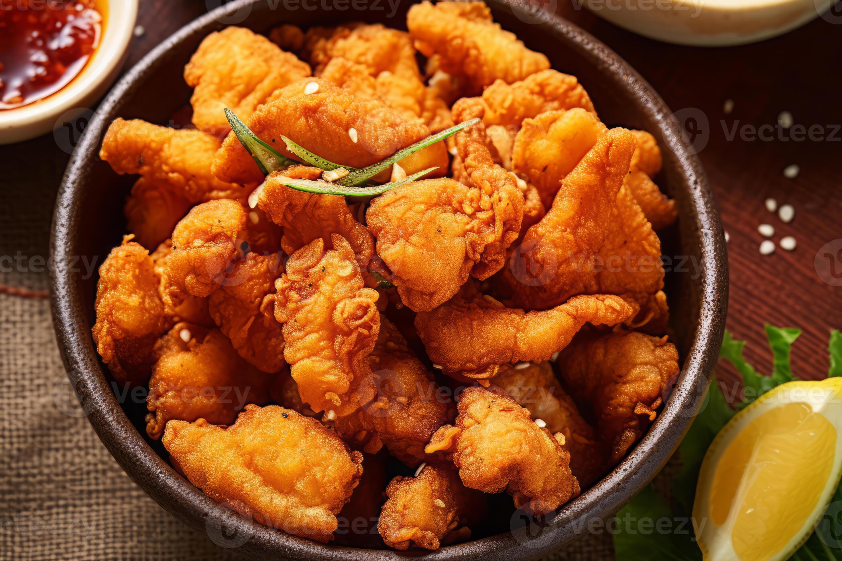 Crispy fried chicken, Japanese food. AI Generated. 26975295 Stock Photo 