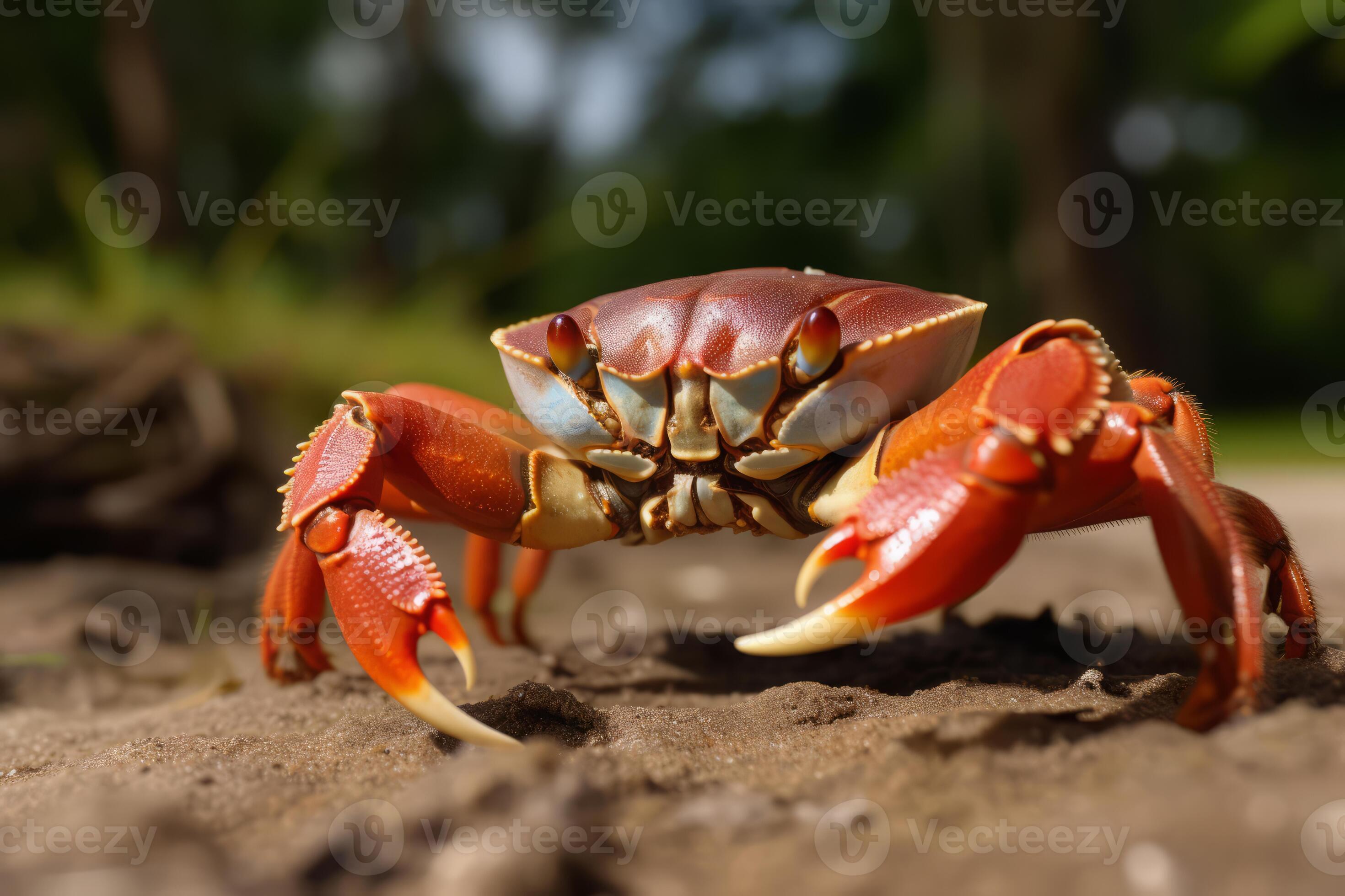Crab in nature, national geography, Wide life animals. AI Generated