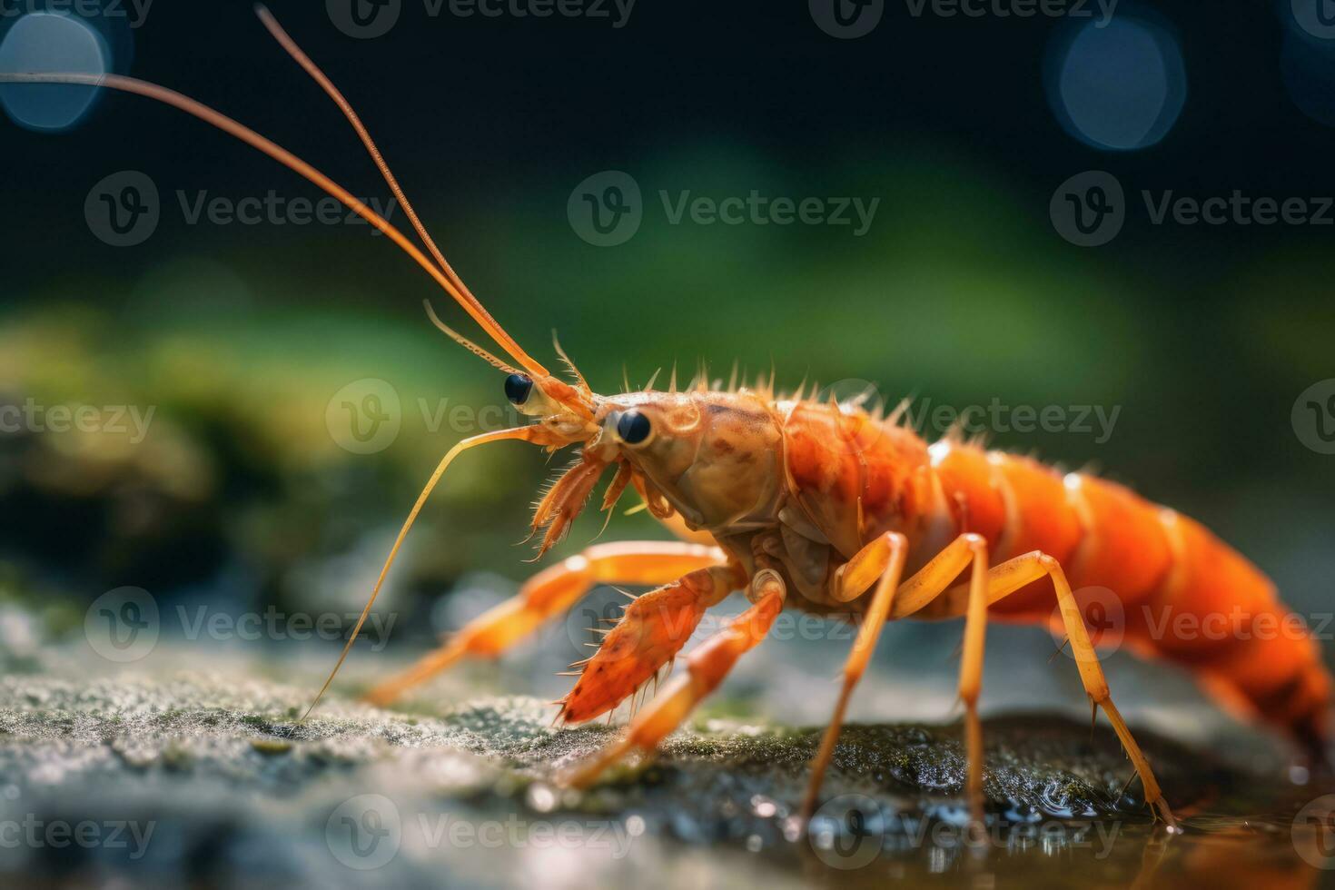 Shrimp in nature, national geography, Wide life animals. AI Generated. photo