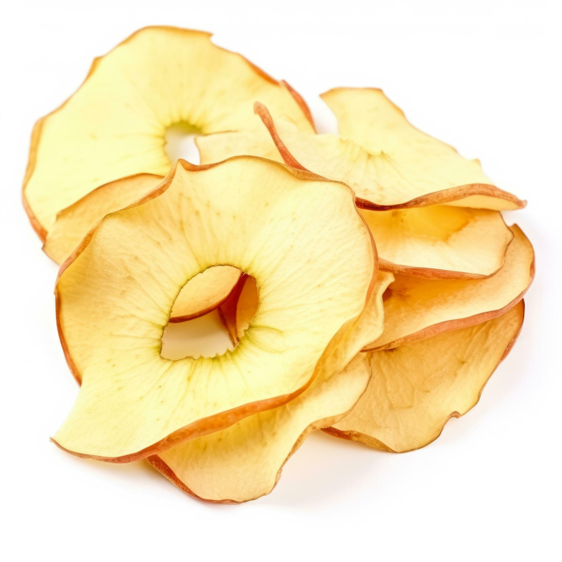 Dried Apple Slices isolated on white background 26975515 Stock Photo at