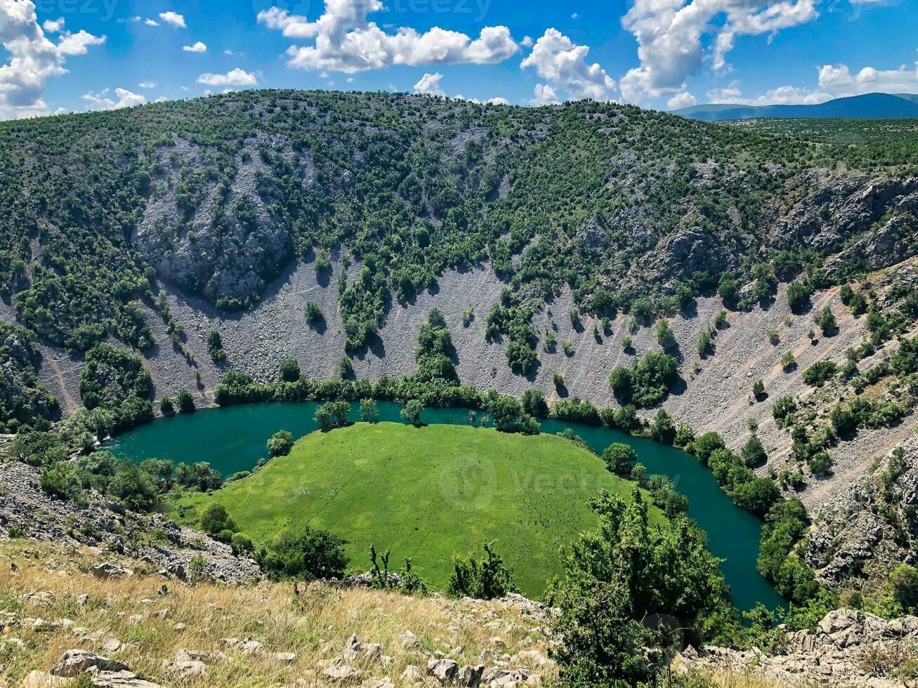 Zrmanja river canyon Croatia beautiful river beautiful canyon photo