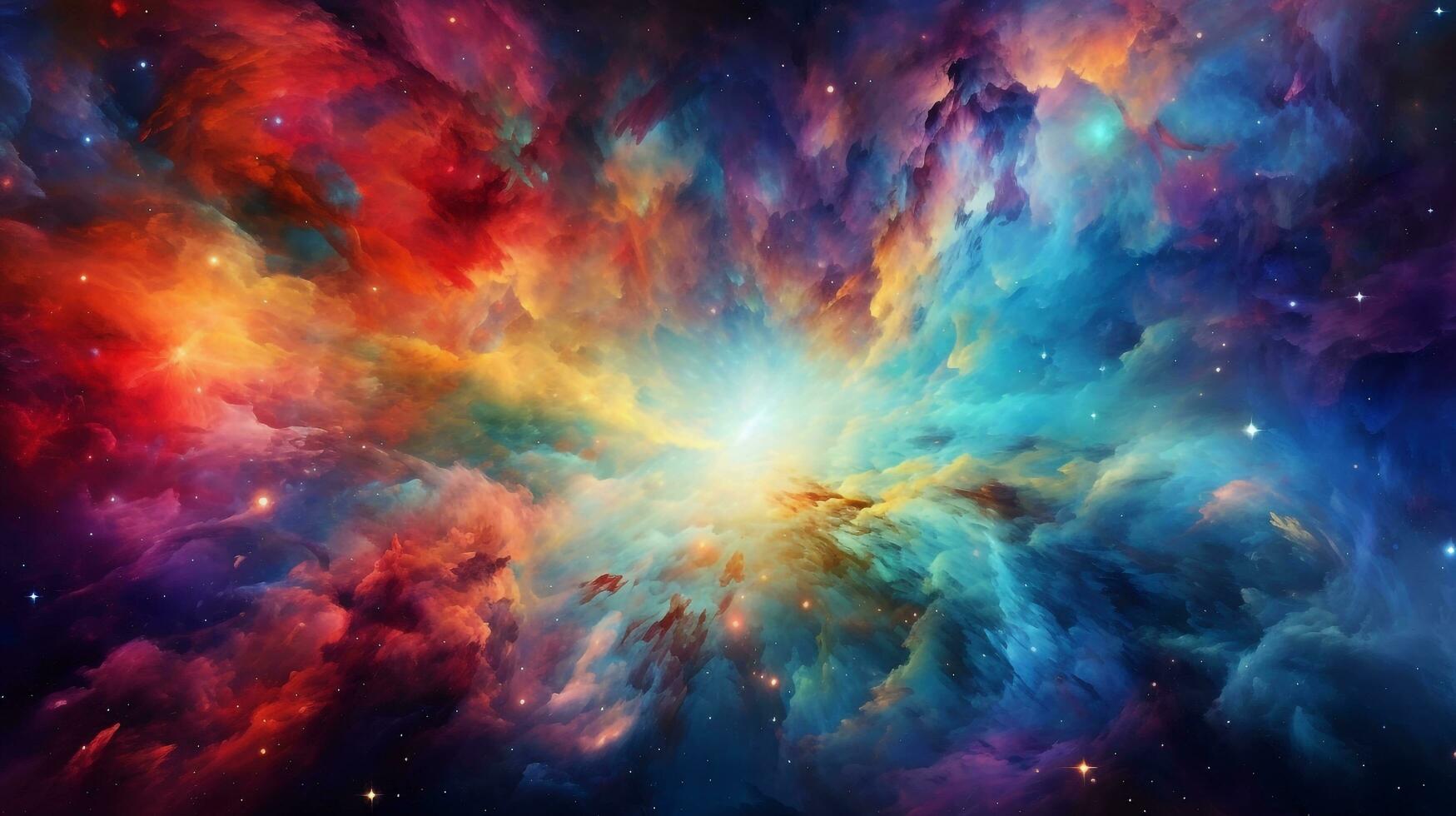 mystical magical galaxy background, AI generated photo