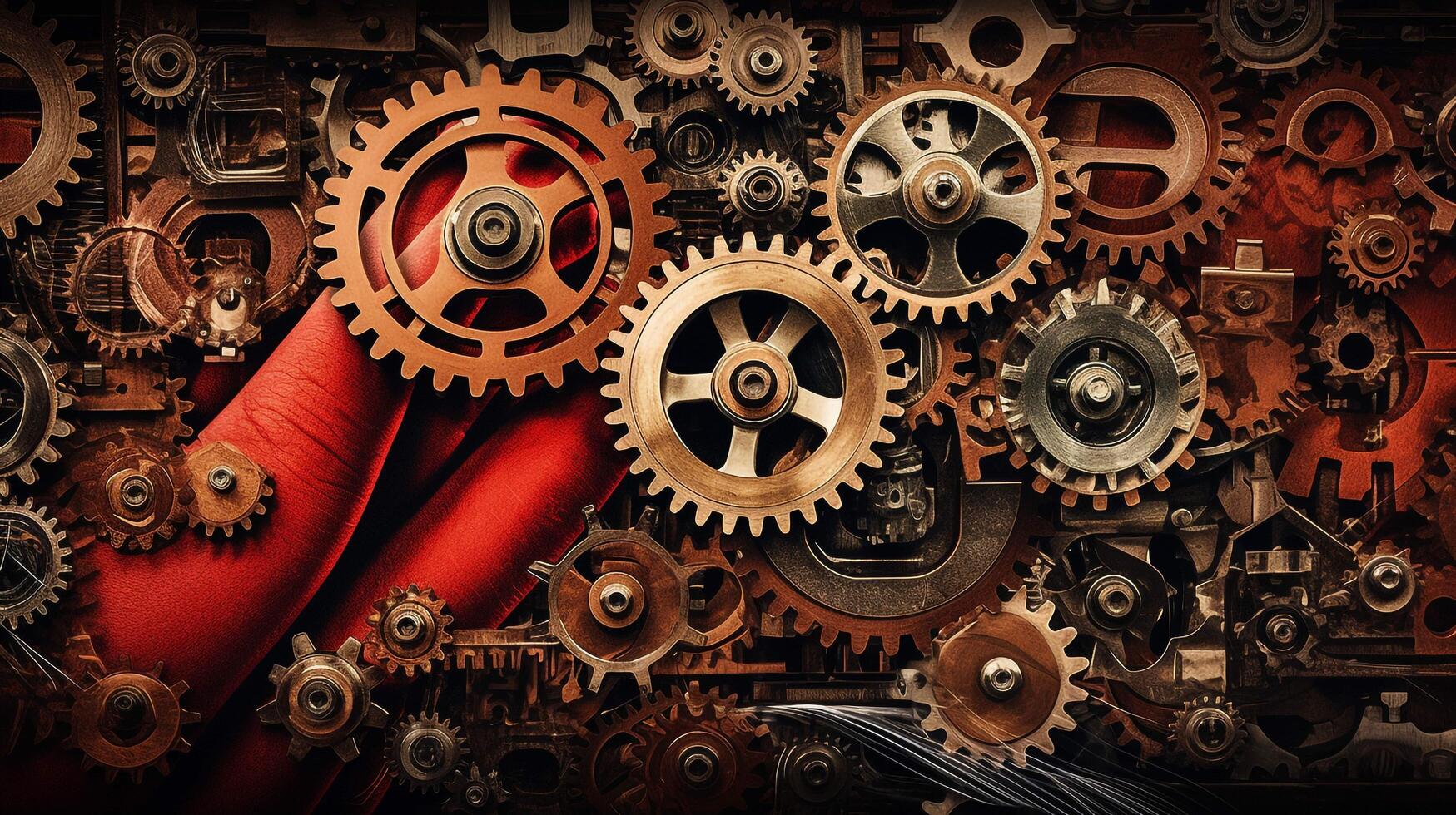 gears and cogs, AI-Generated photo