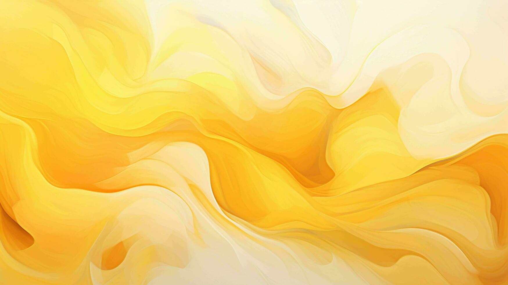 Craft a mesmerizing abstract yellow background using fluid shapes that evoke a sense of joy and positivity, AI generated photo