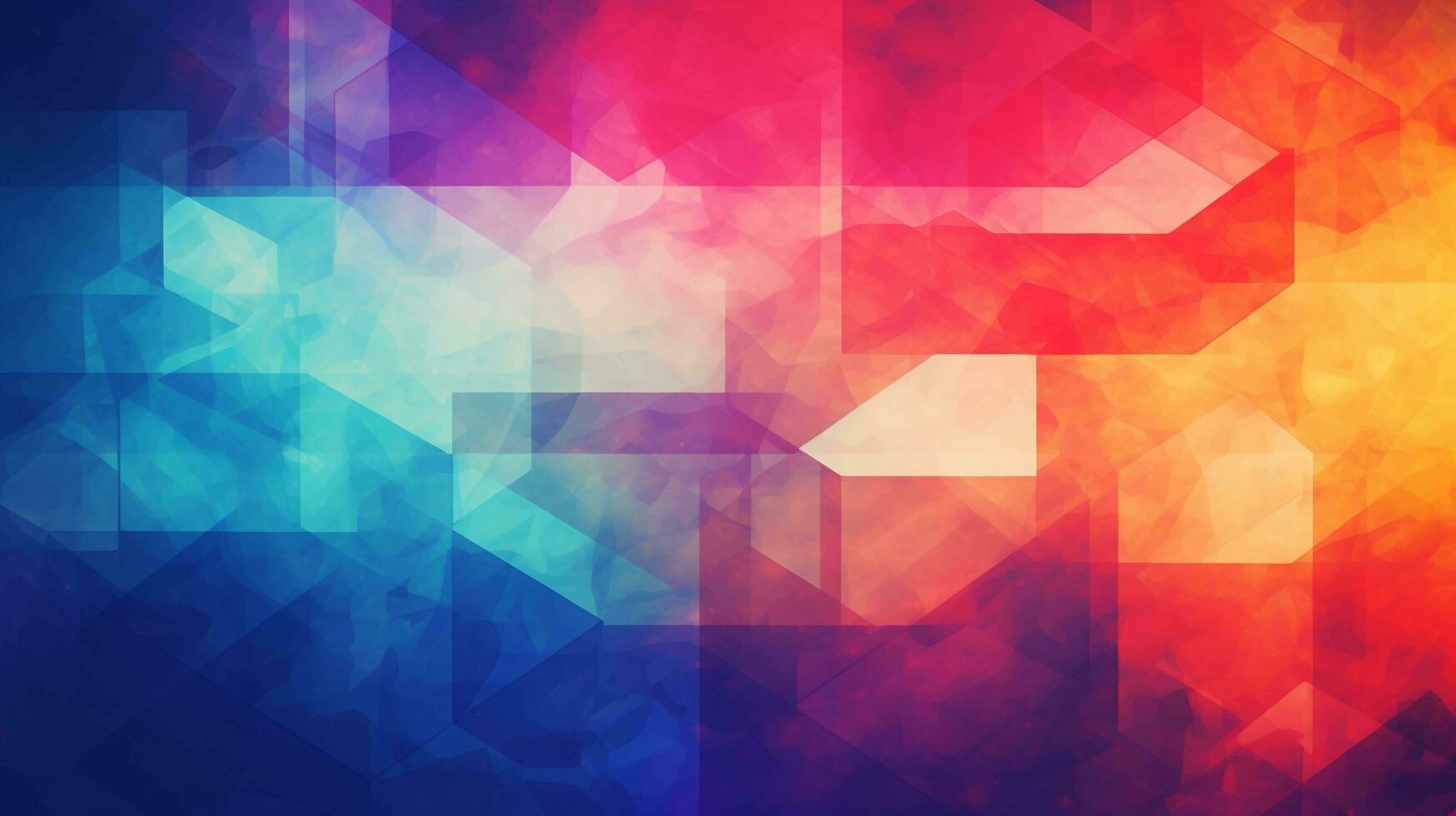 abstract colorful geometric background, AI generated photo