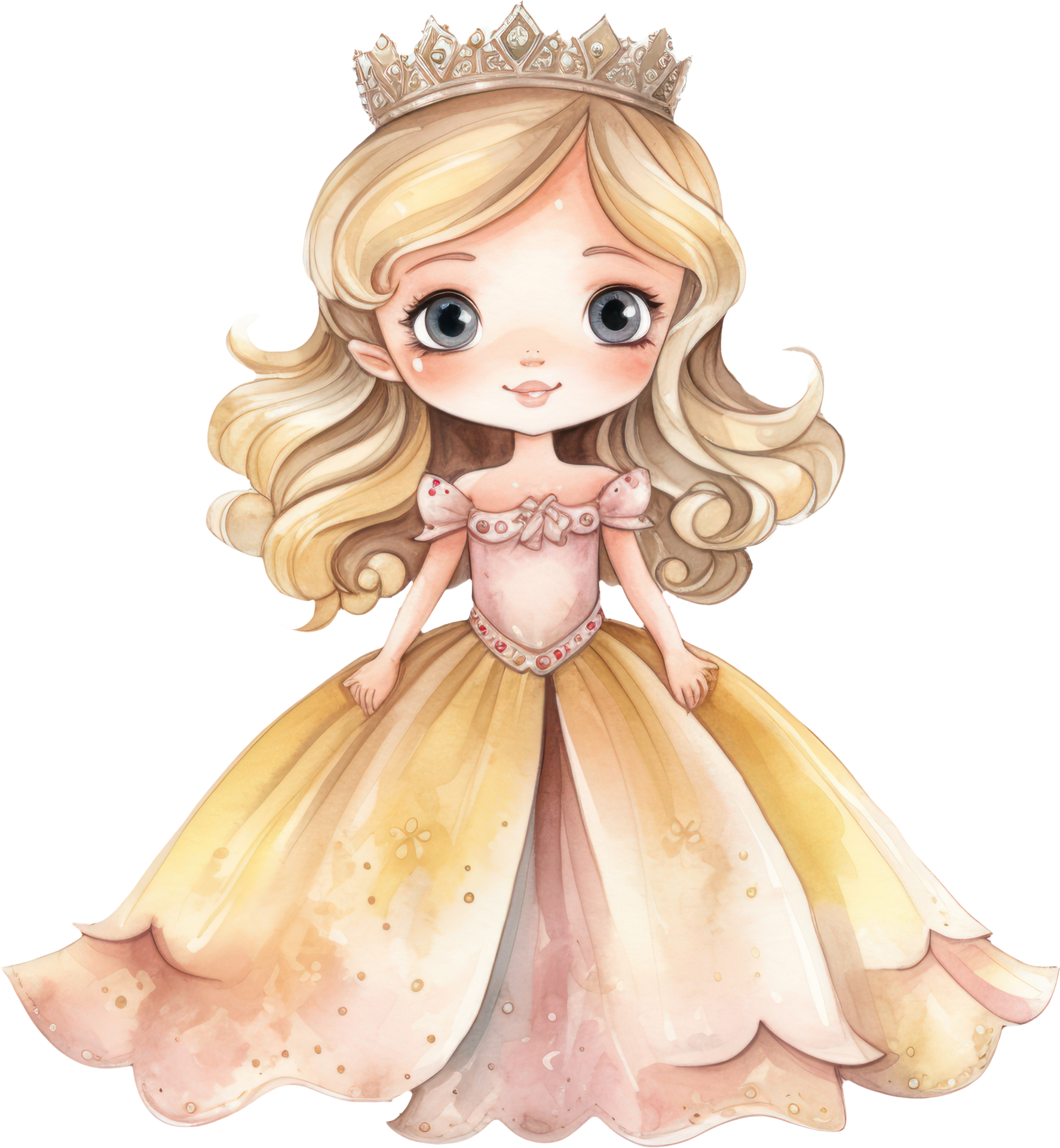 Peach Blush Kawaii Princess Chiffon Dress