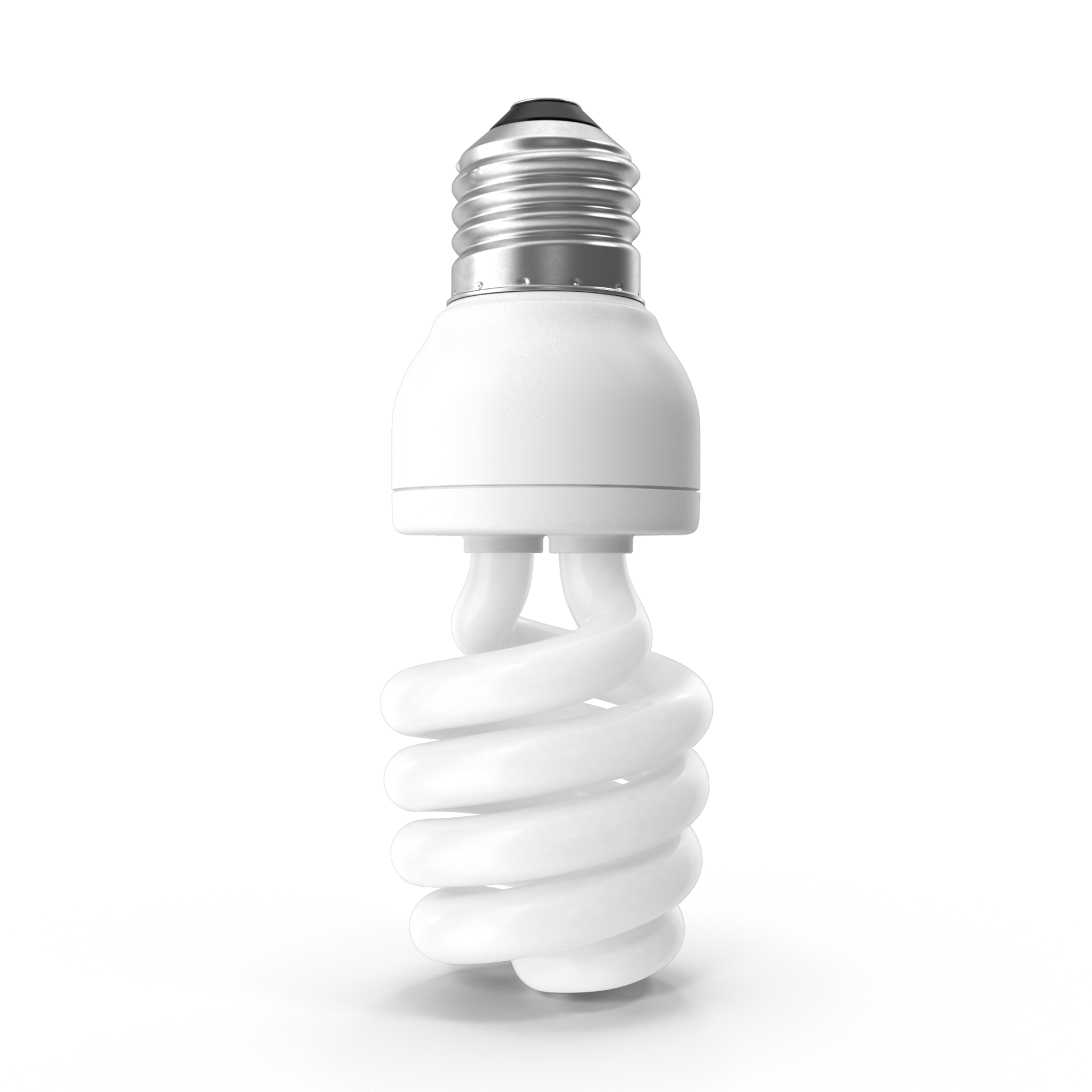 3D rendering of LED energy light PNG, incandescent, and energysaving