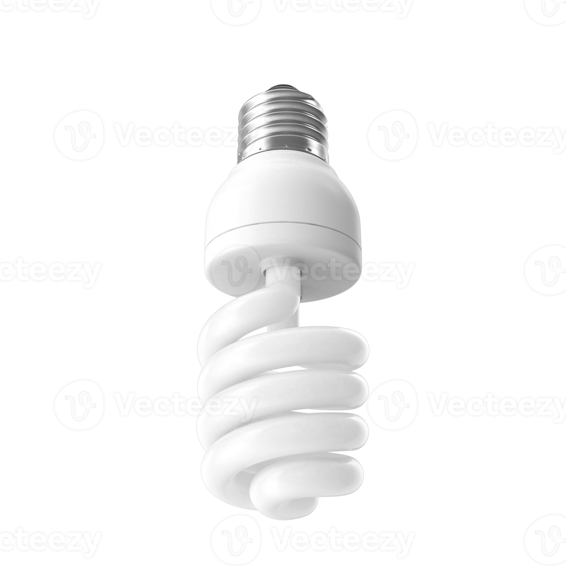 3D rendering of LED energy light PNG, incandescent, and energysaving