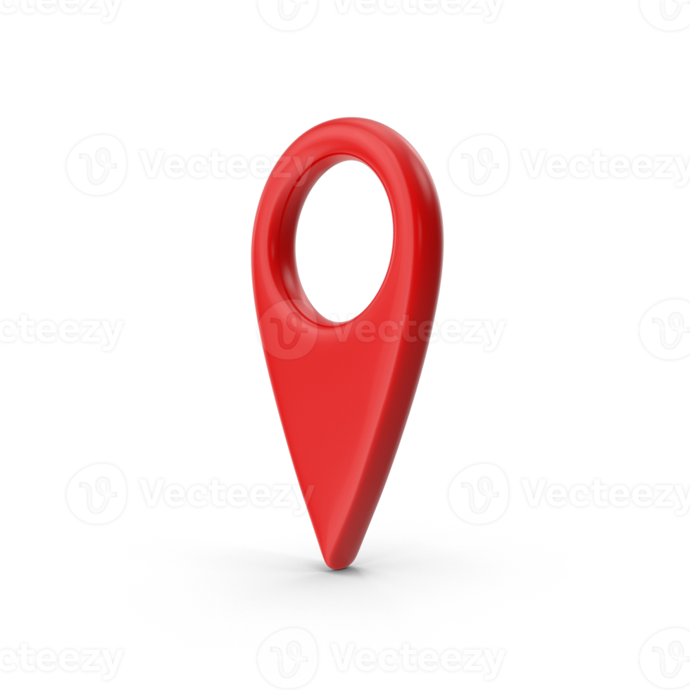 3D Rendering Realistic Location Red map pin GPS pointer markers GPS location symbol, maps and navigation apps, red geolocation markers, placemark icons, cartography, and traveler interest symbols png