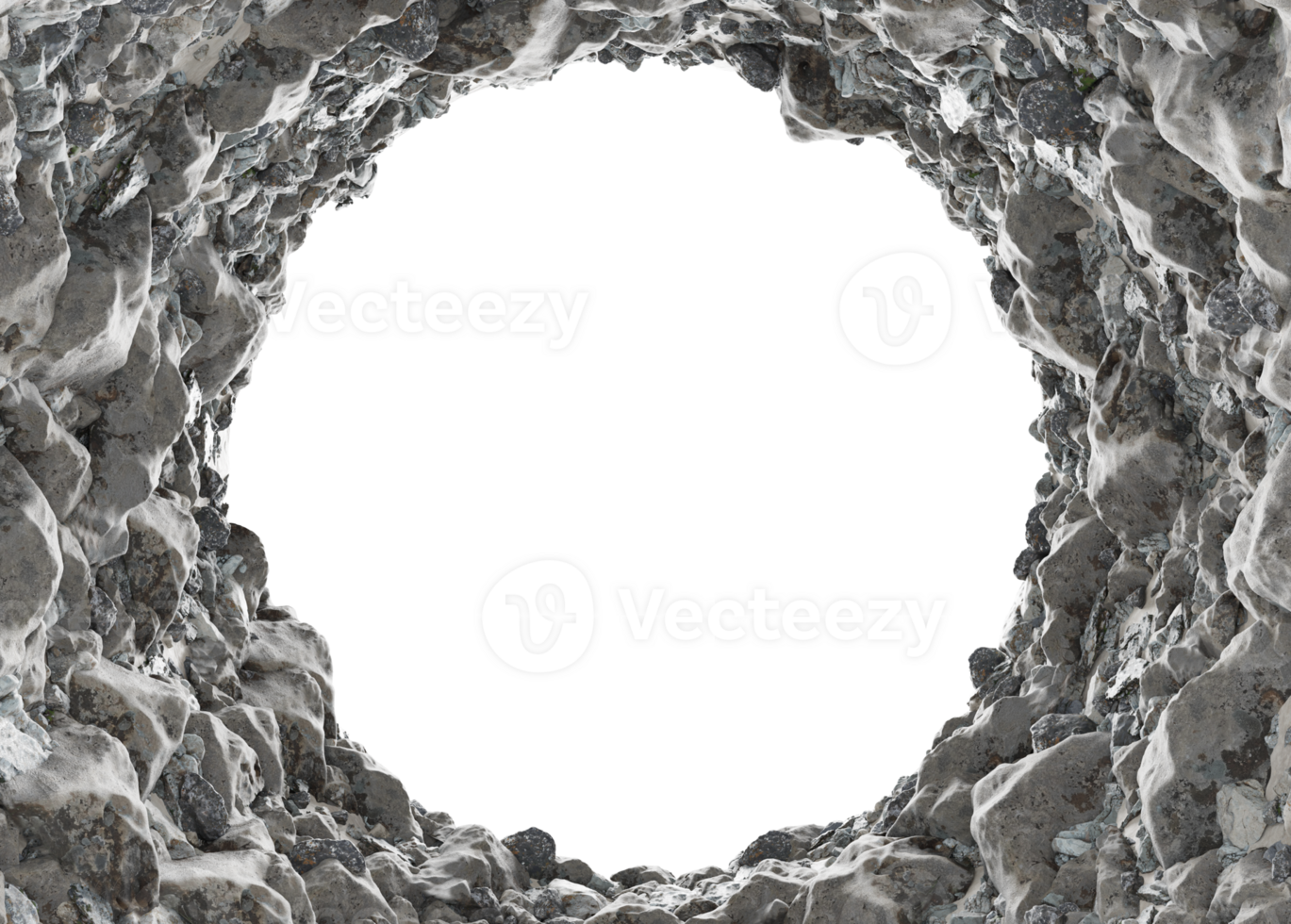 stone in vertical form on a transparent background. png