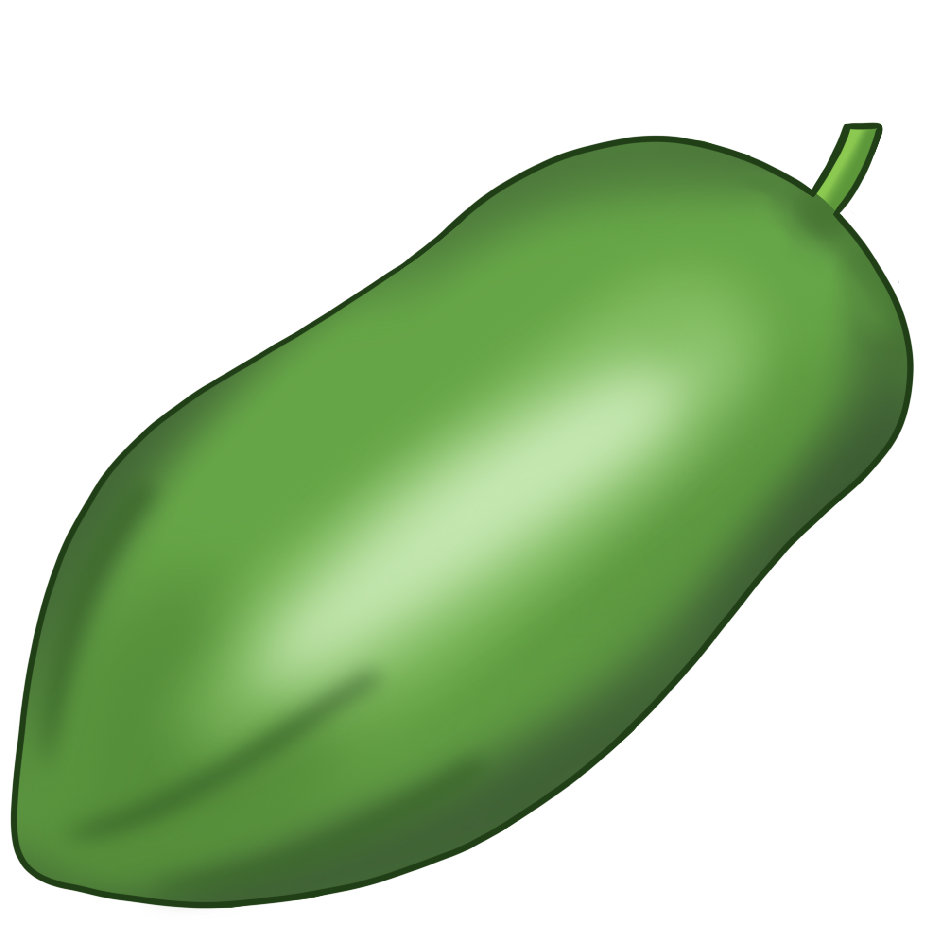 A green papaya 26976851 PNG