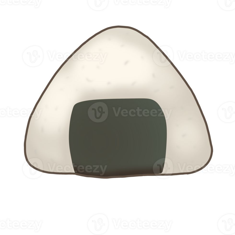 Onigiri or Japanese rice ball png