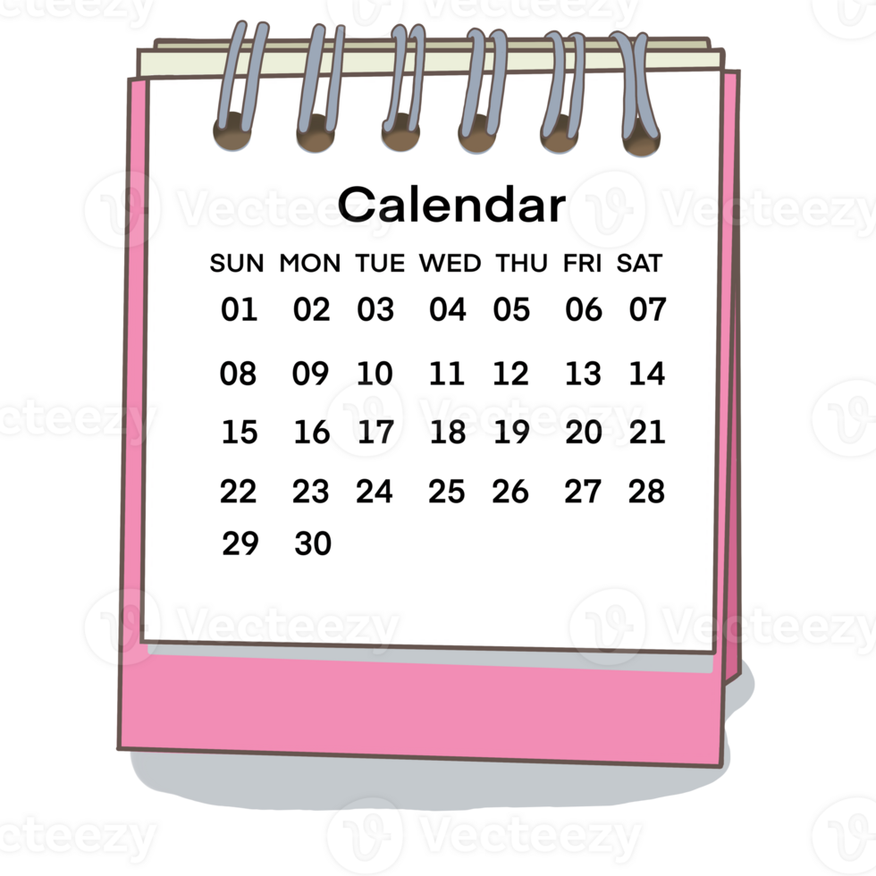 A pink calendar png