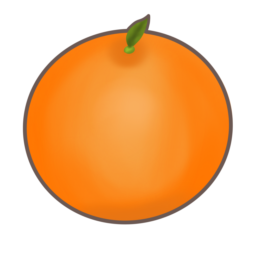 Orange Cute and fresh png