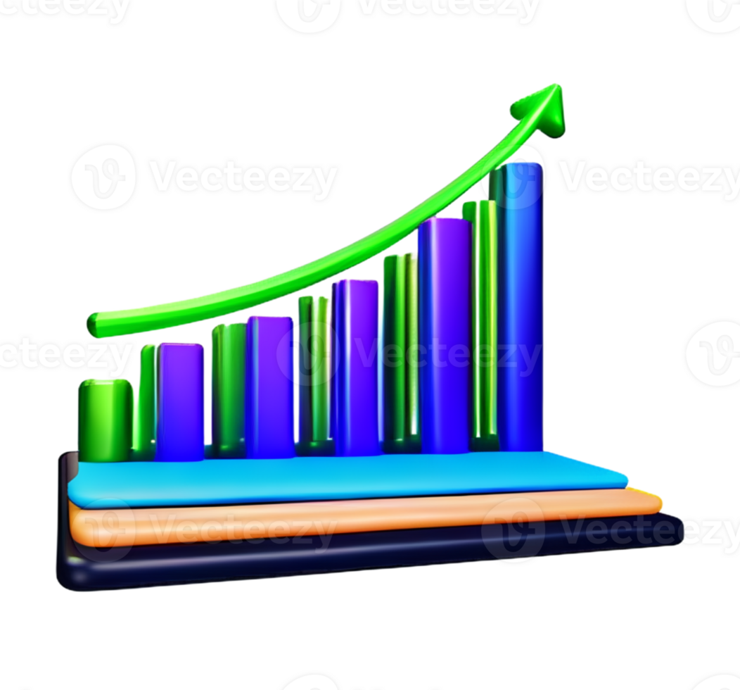 stock graph chart business arrow market increase success money profit
