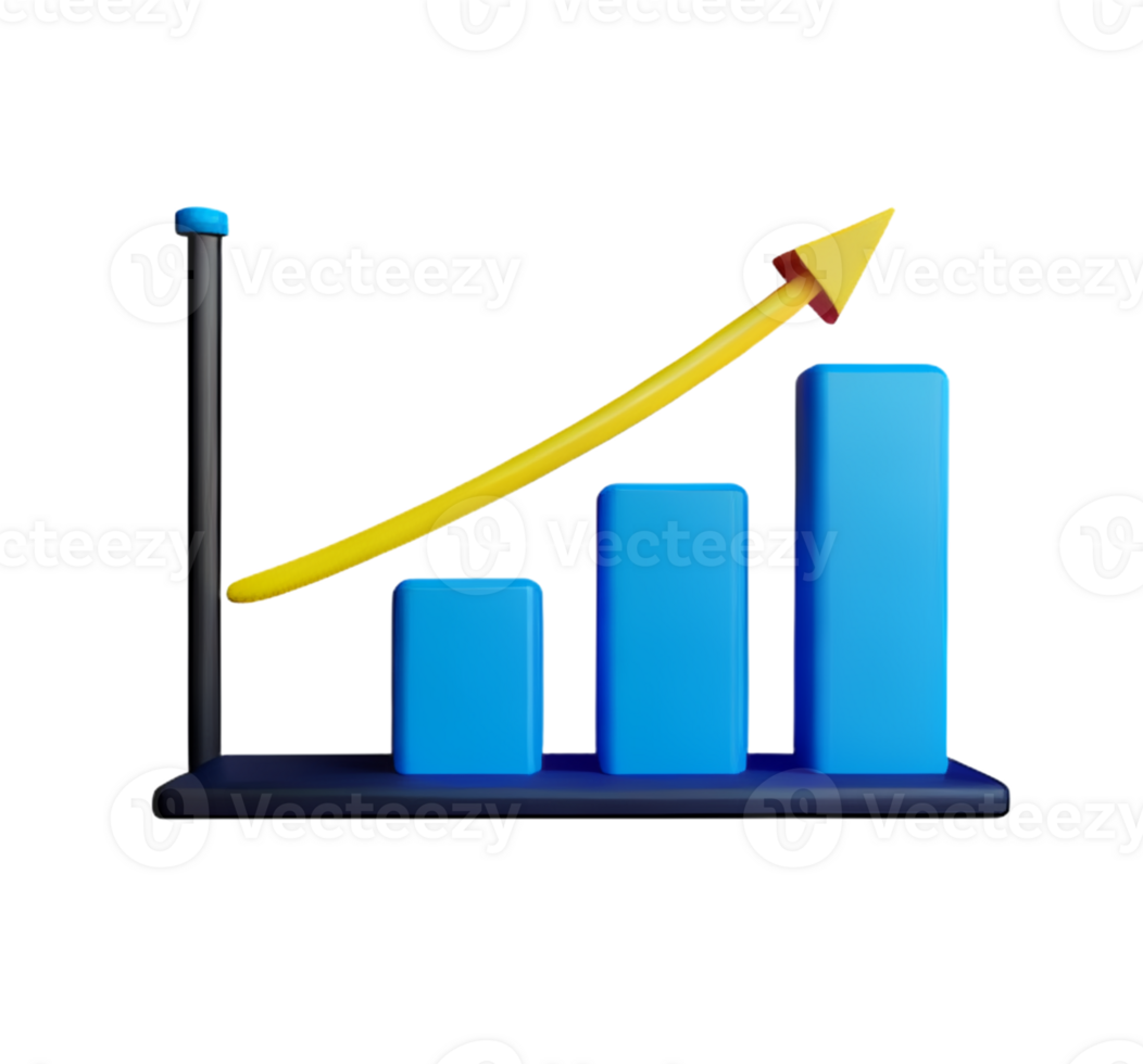 stock graph chart business arrow market increase success money profit