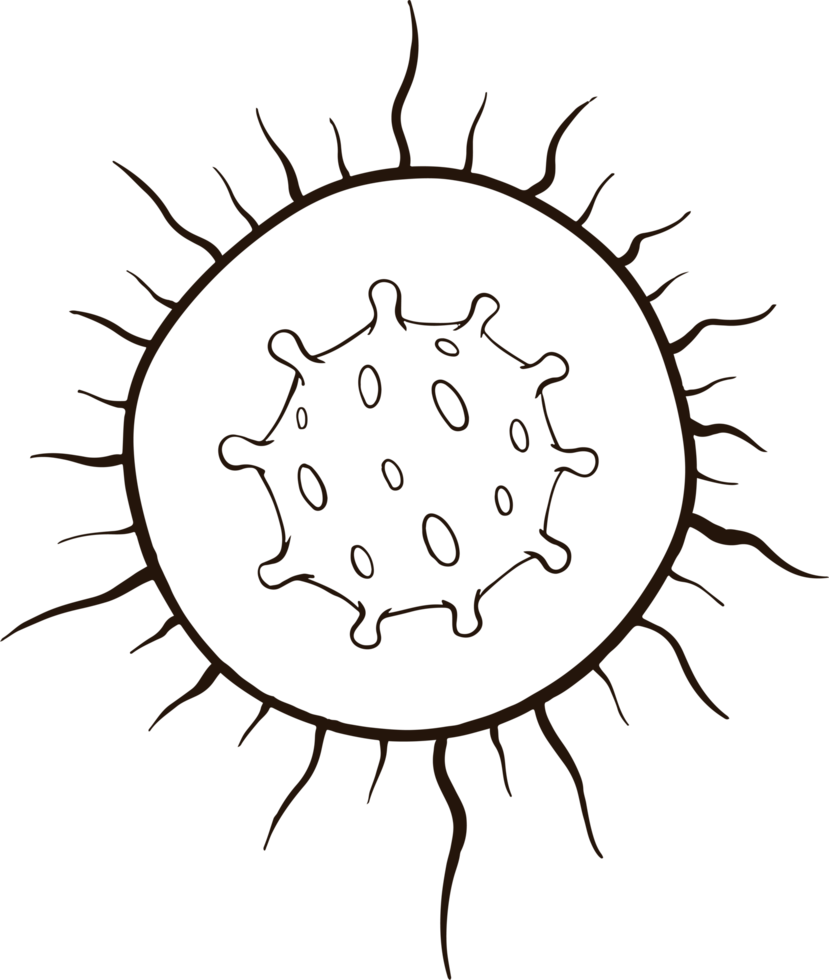 bacteri virus doodle png