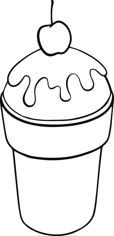 gelato disegnato a mano png