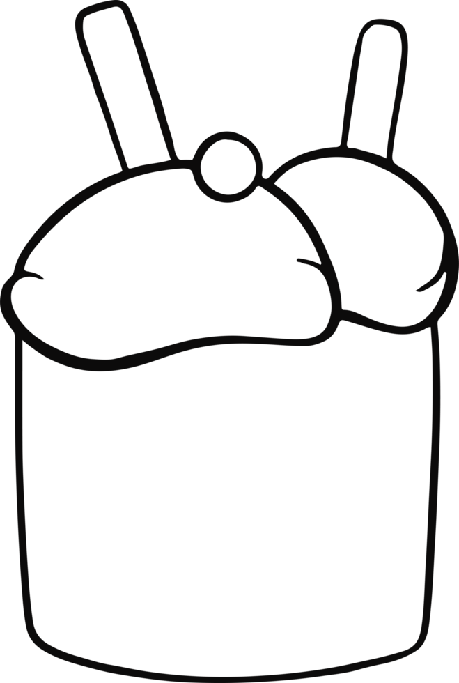 ice cream hand drawn png