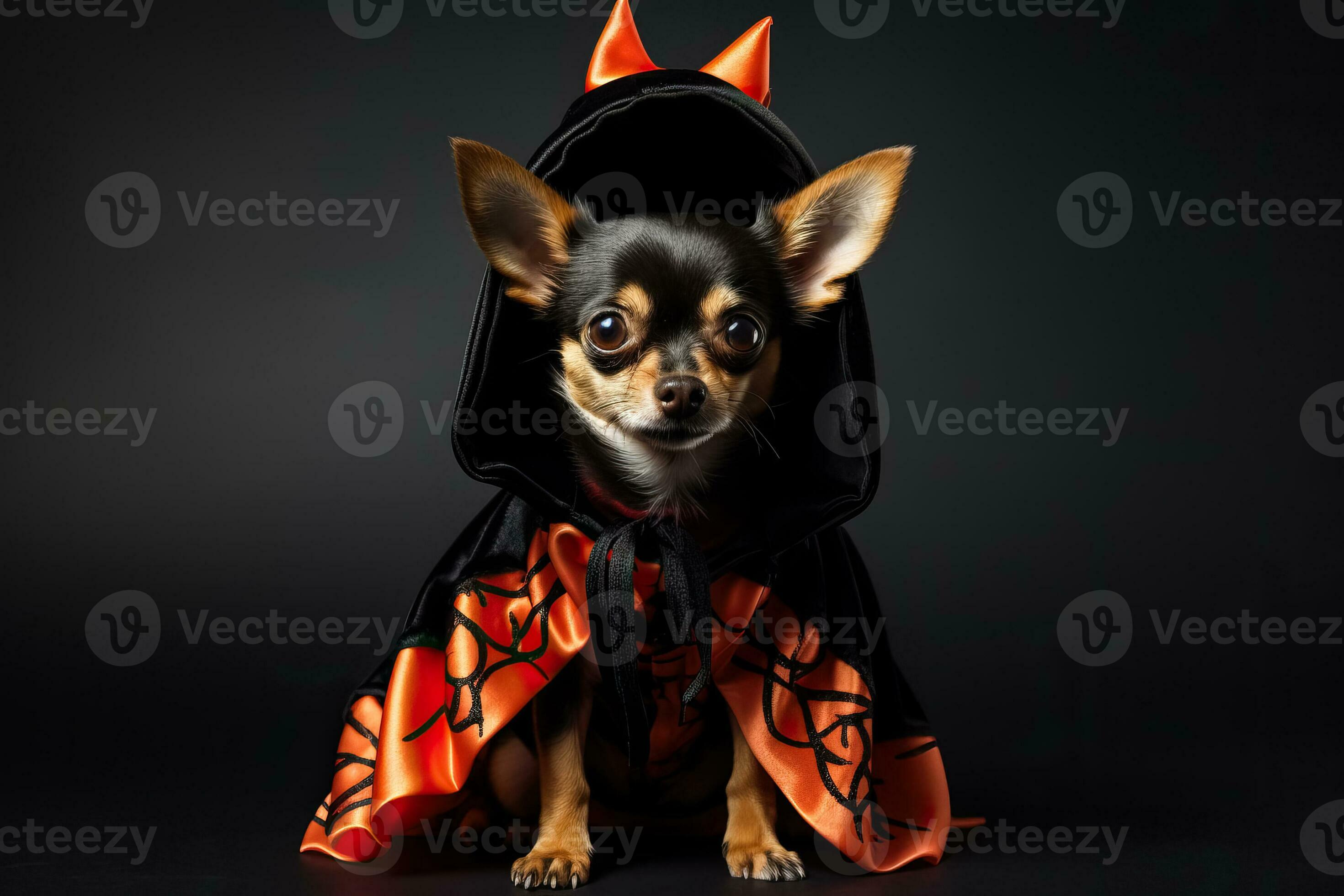 A Chihuahua dog wearing a Halloween costume 26978181 Stock Photo at