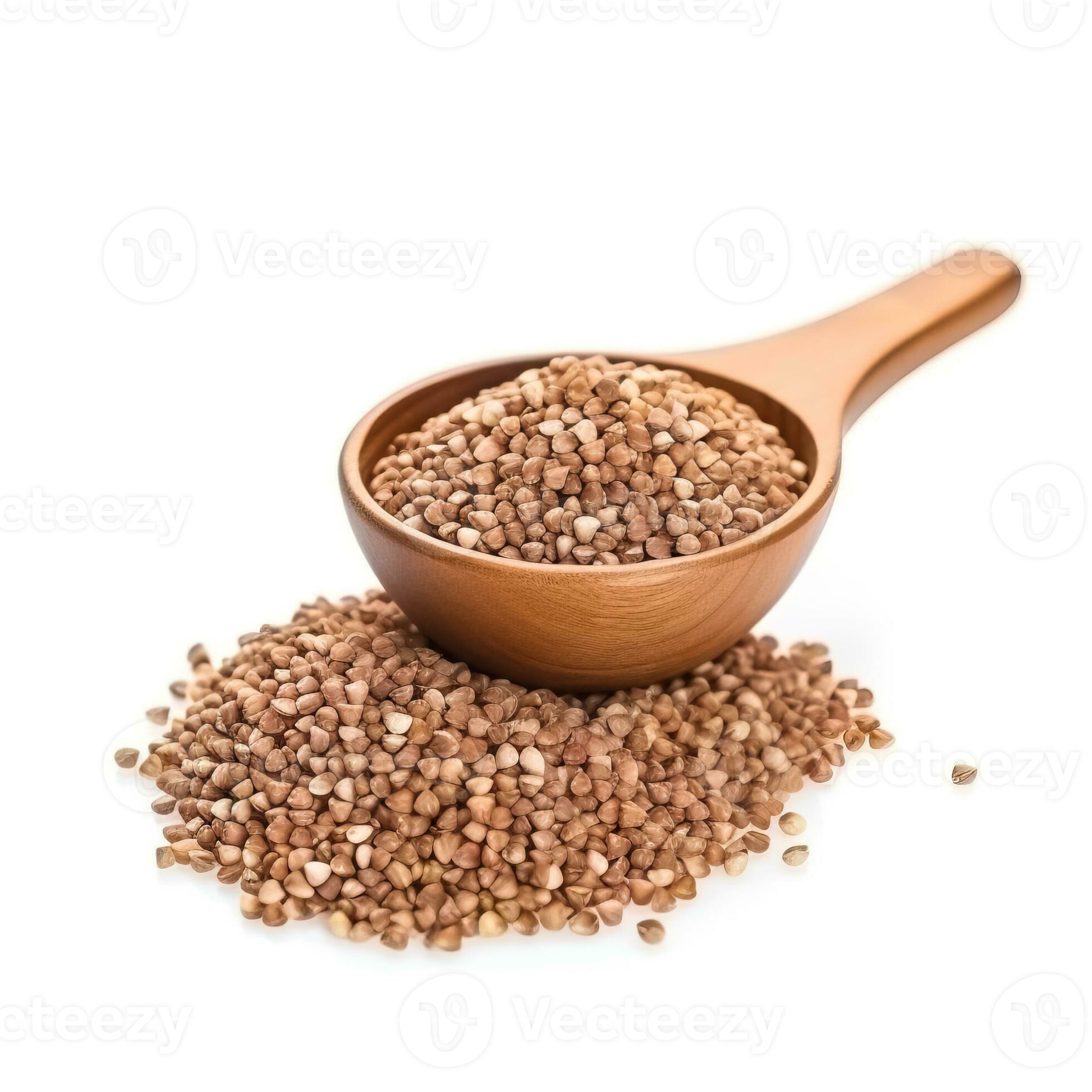 Buckwheat Groats isolated on white background side view 26978230 Stock