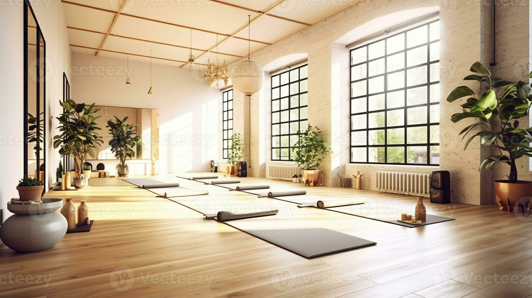 Modern Yoga Studio Lobby Interior High-Res Stock Photo - Getty Images