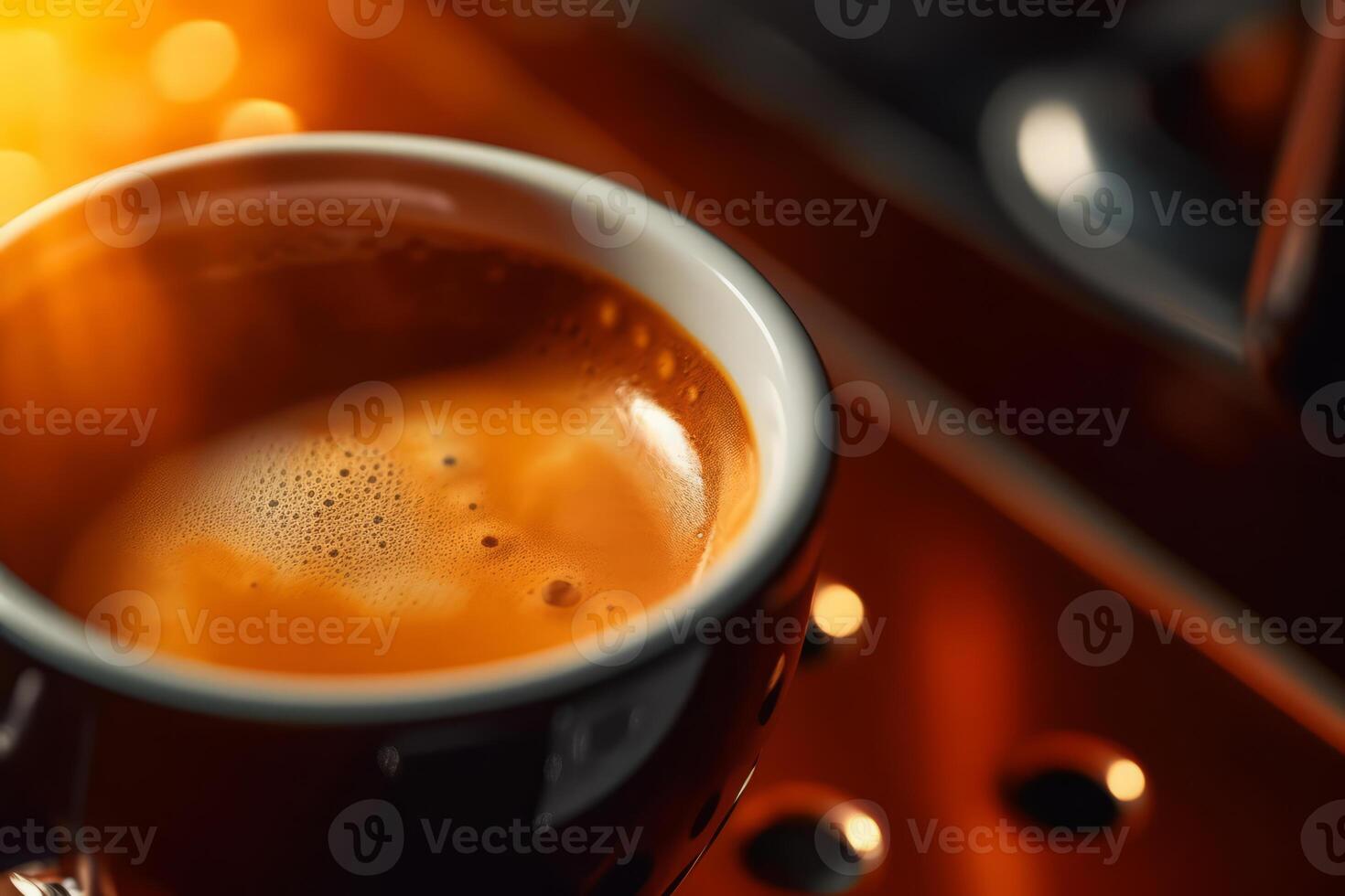 Close-up Americano, Coffee. . photo