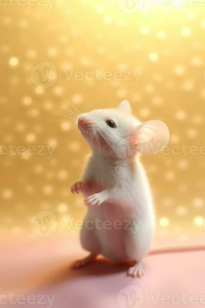 Very cute baby Mouse in nature, national geography, Wide life animals. AI Generated. photo