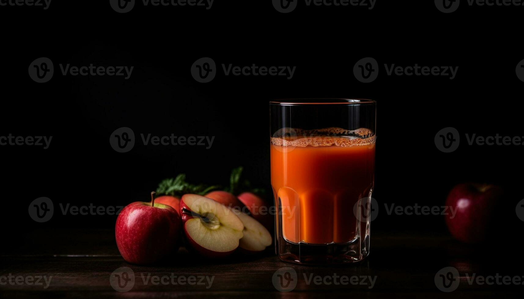 Organic fruit cocktail, a refreshing summer snack generated by AI photo