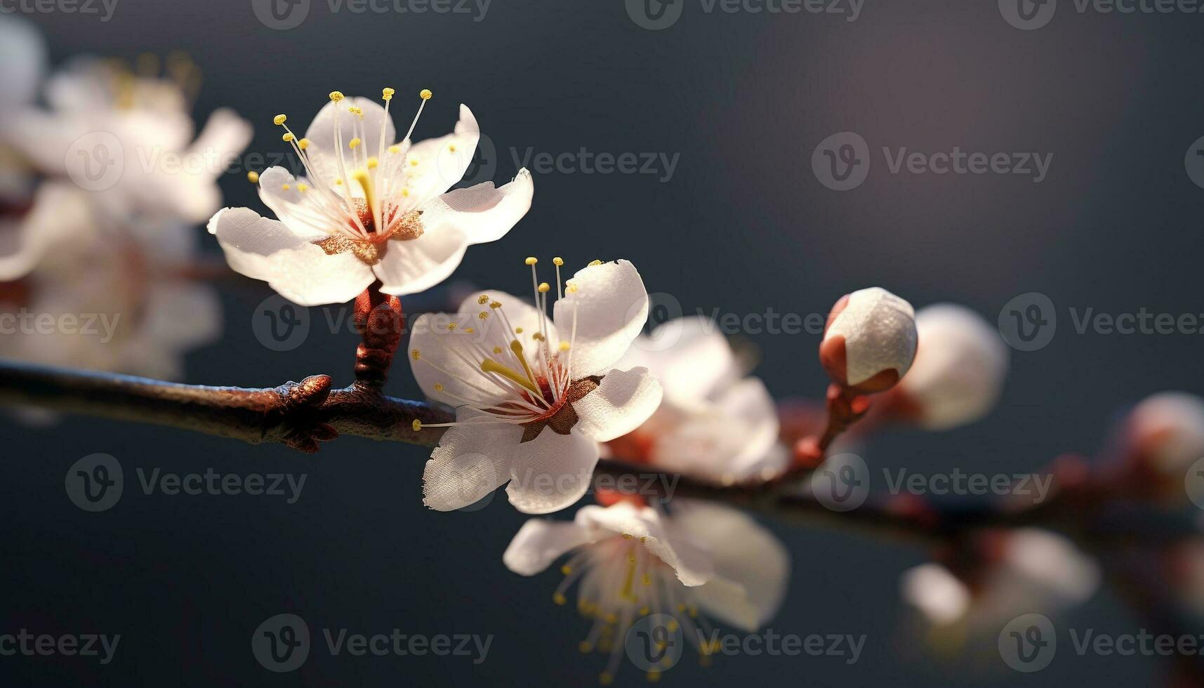 Springtime blossoms with fresh flowers, nature beauty in a single petal generated by AI photo