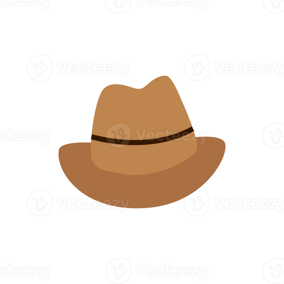gentleman brown hat element 26979581 PNG