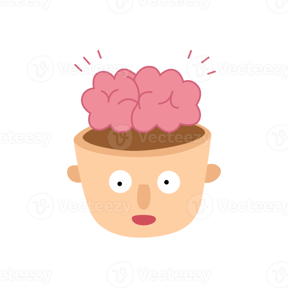 head with out brain cartoon 26979587 PNG