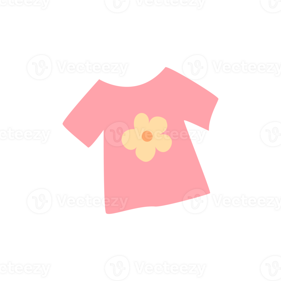 pink t shirt for baby girls png