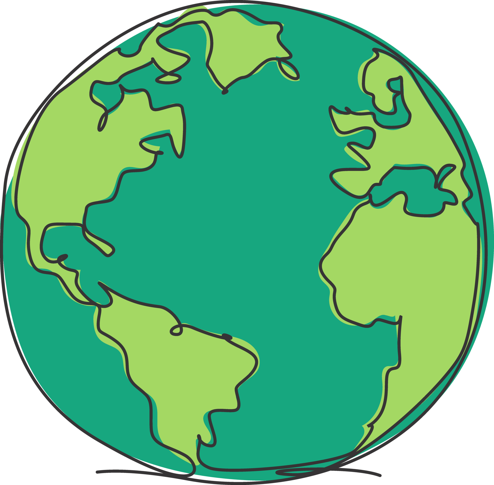 Earth globe design  Globe drawing, Earth globe, Cartoon globe